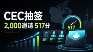 Read more about the article 联邦EE经验类再发2,000份邀请：CEC最低517分，500分出头申请人仍需补强